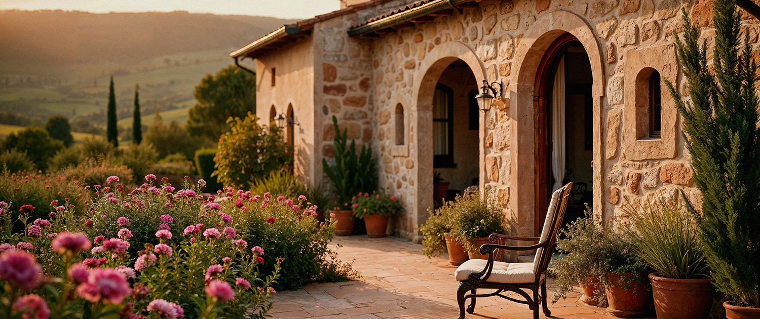 Imagen casa de campo mallorquina con terraza